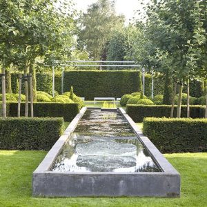 21321-Taxus-hicksii-yew-hedge-border-pond-water-formal-garden-estate-modern-contemporary-landscape